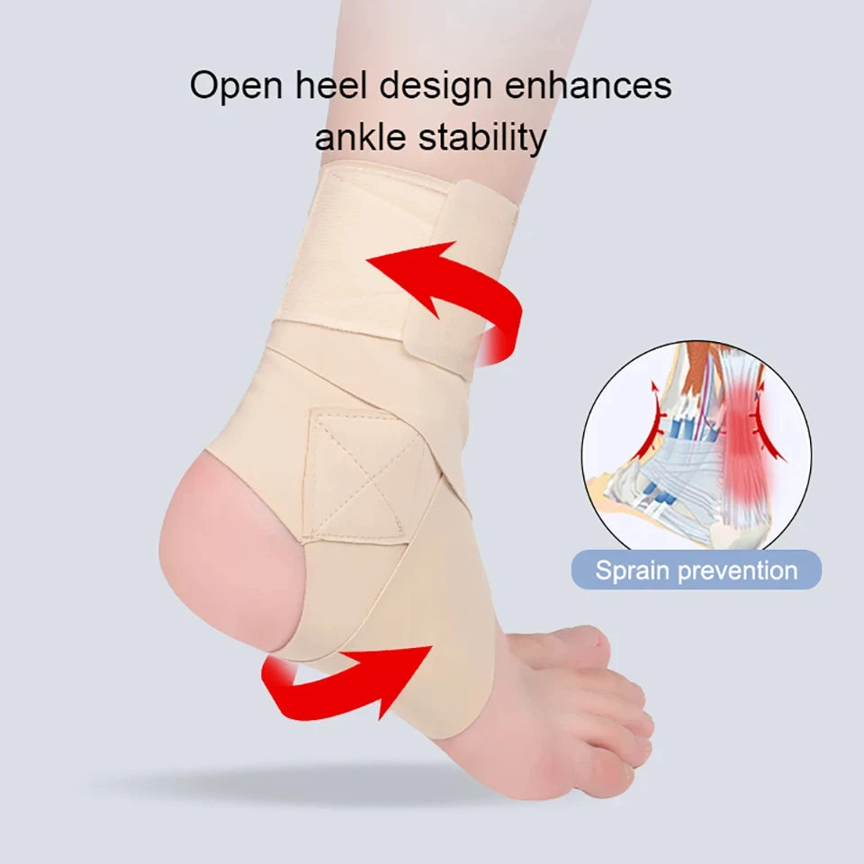 GOBYGO 1Pcs Ultra-thin High Elastic Ankle Sprain Recovery Immobilization Anti-fracture Ankle Strain Protection Sleeve Men Women