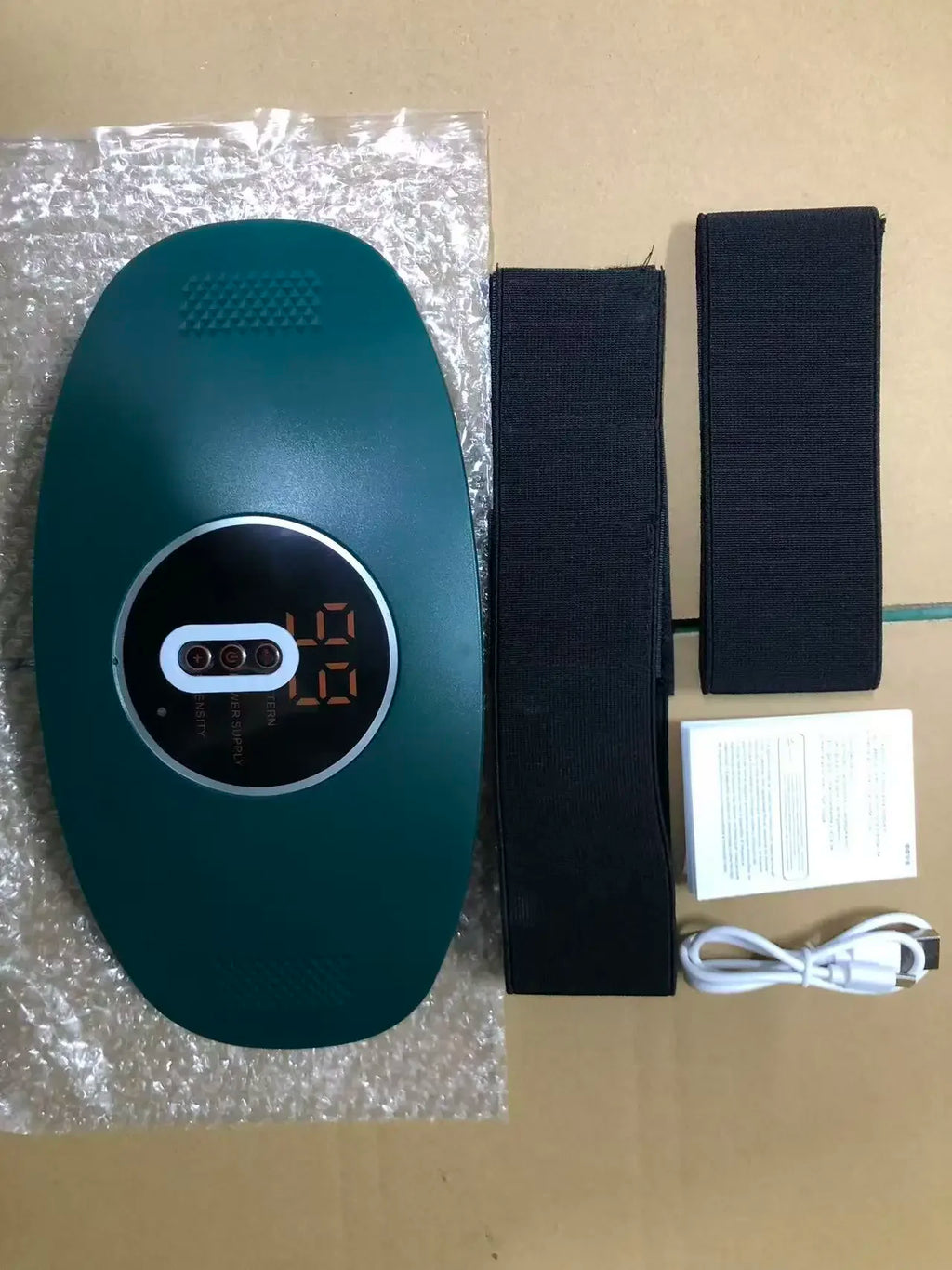 Rechargeable Waist Belt EMS Slimming Massager Fat Burning Body Shaper Vibration Belt for Weight Loss Constipation Relief