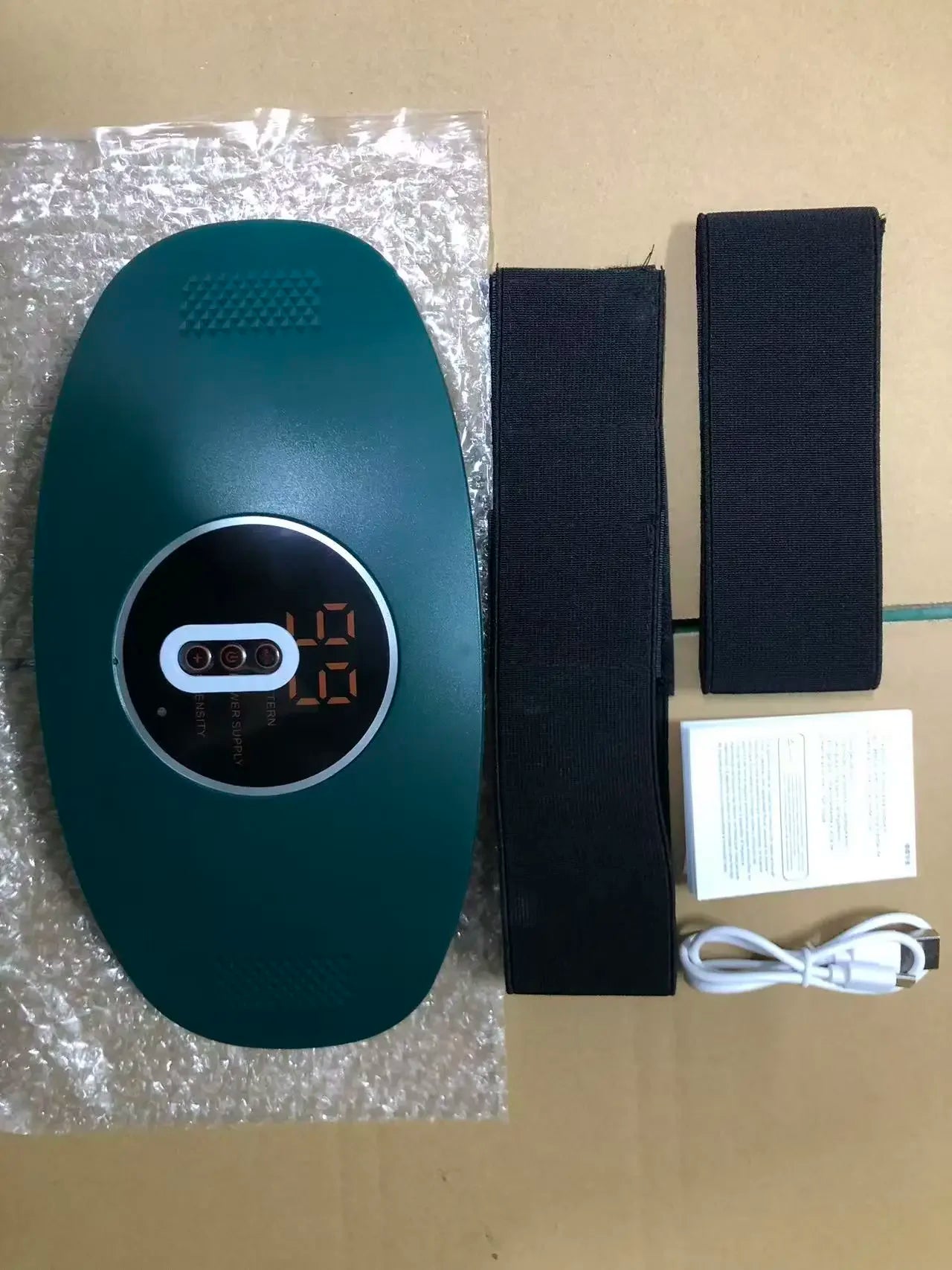 Rechargeable Waist Belt EMS Slimming Massager Fat Burning Body Shaper Vibration Belt for Weight Loss Constipation Relief