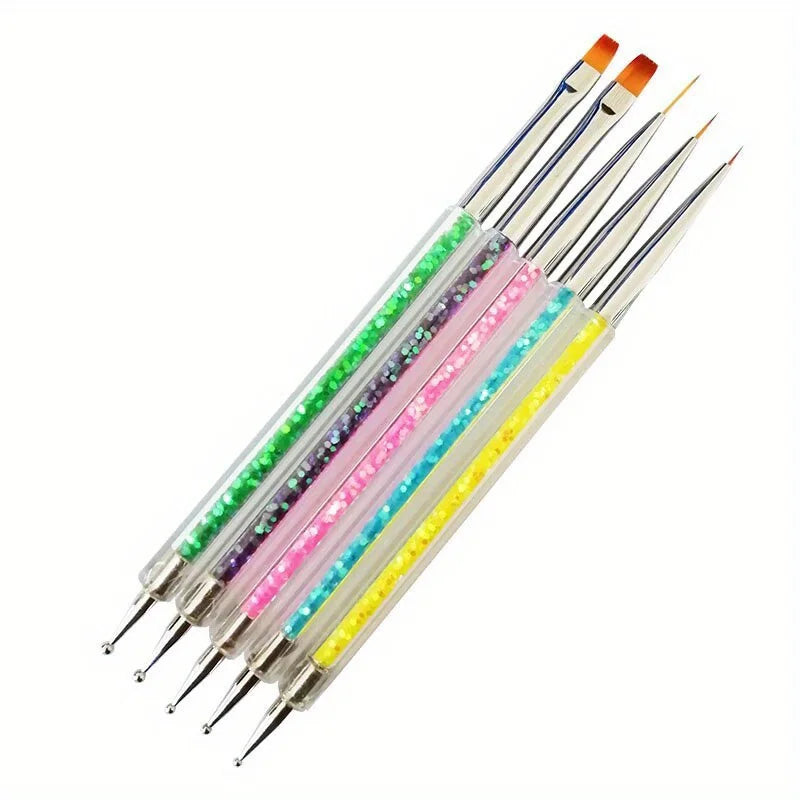 Nails Art Dotting Pen Nails Brushes for Nails Art Accessories Tools Kits Nail Supplies for Professionals Manicure Set