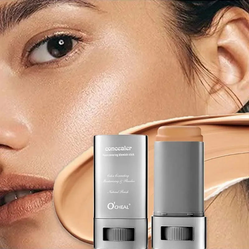 Matte Foundation Cream Stick Boosted Skin Tint Silky Texture Moisturizing Lasting Coverage Concealer Base Even Skin Tone Makeup