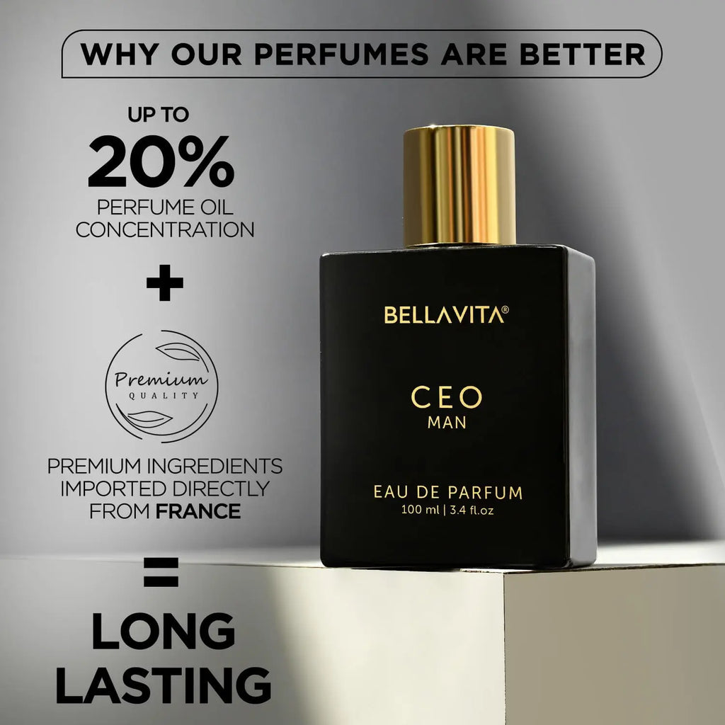 CEO MAN Eau De Parfum Perfume for Men with Lemon, Lavender, Tonka & Agarwood|Woody & Spicy Long Lasting EDP Fragrance Scent, 100 Ml