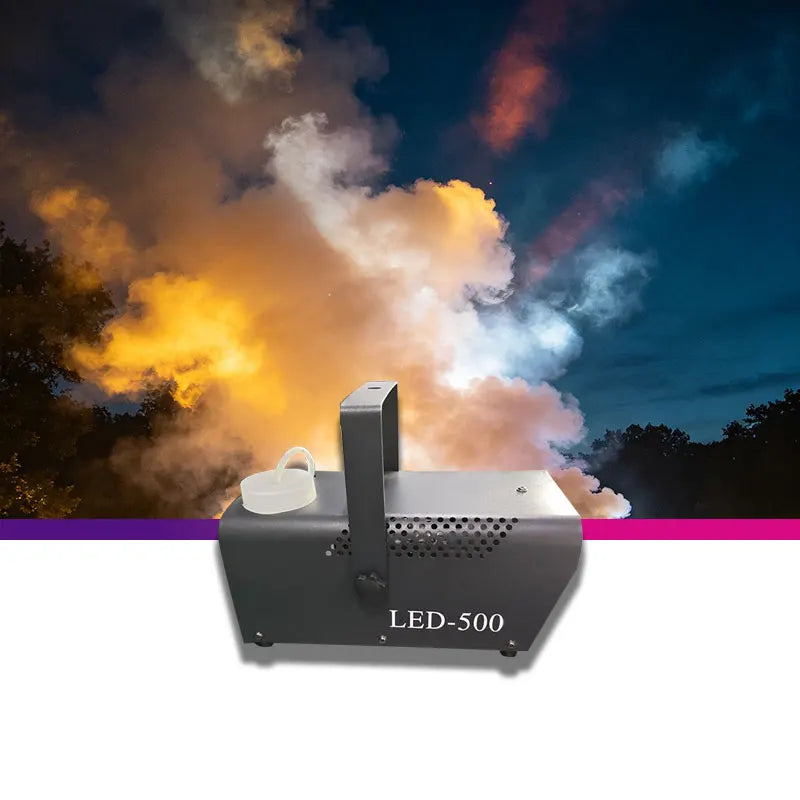 Smoke Machine 500W 10LED Wired Wireless Remote Stage Lighting Professional Fog Machine for Wedding Christmas Birthday Party