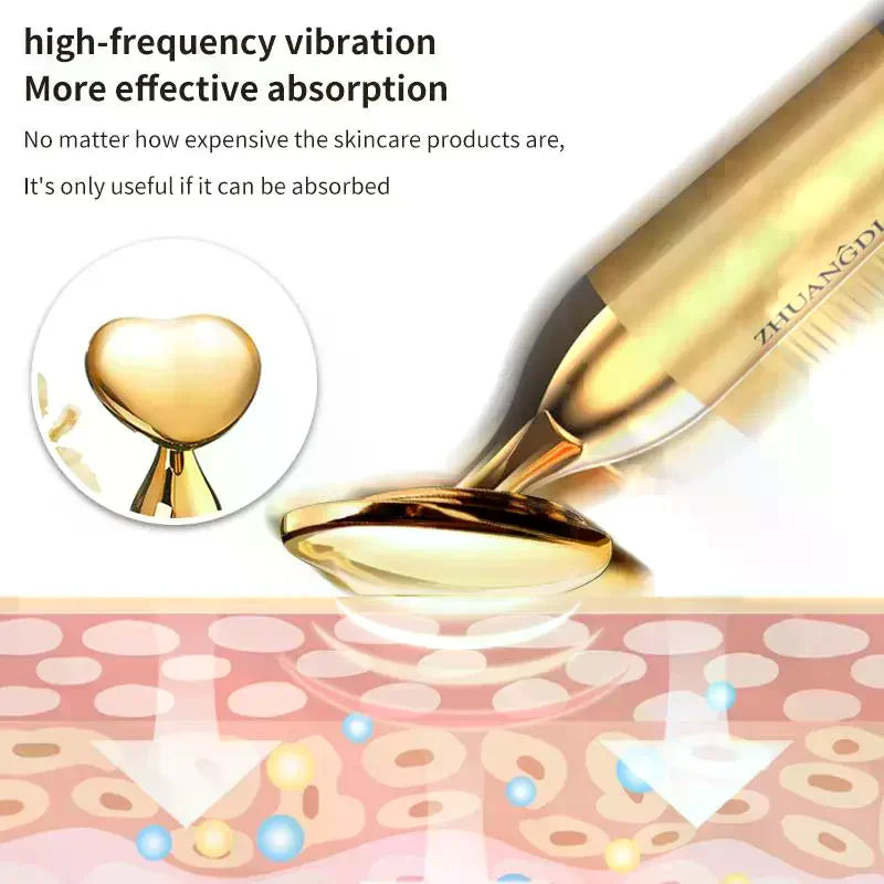 Electric Facial Beauty Devices Face Lifting Anti Wrinkle Facial Eye Massage With Face Cream Introducer Skin Rejuvenation