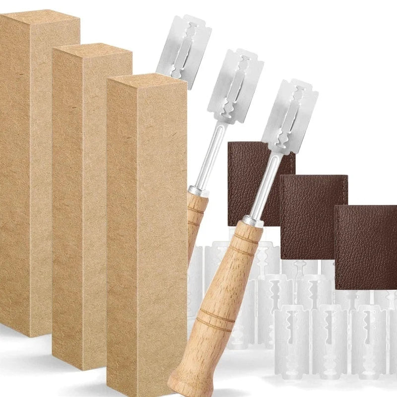 1-5P Bread Cutter French Bread Blades Kitchen Gadgets Normal Wood Handle Baking Accessory European Style Curved Arch Toast Knife