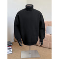 2026 New Autumn Men Turtle Neck Sweater Unisex Casual Loose Fit Trendy Knitted Top Pullovers Outwear Clothing Oversized M-3XL