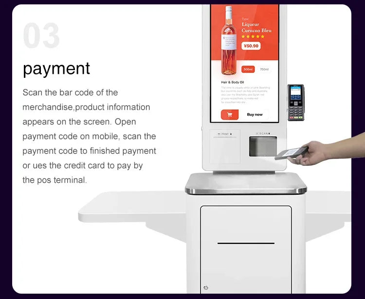 Hospital Self-service Registration Machine Contactless Self-register Service Payment Checkout Kiosk Checking In