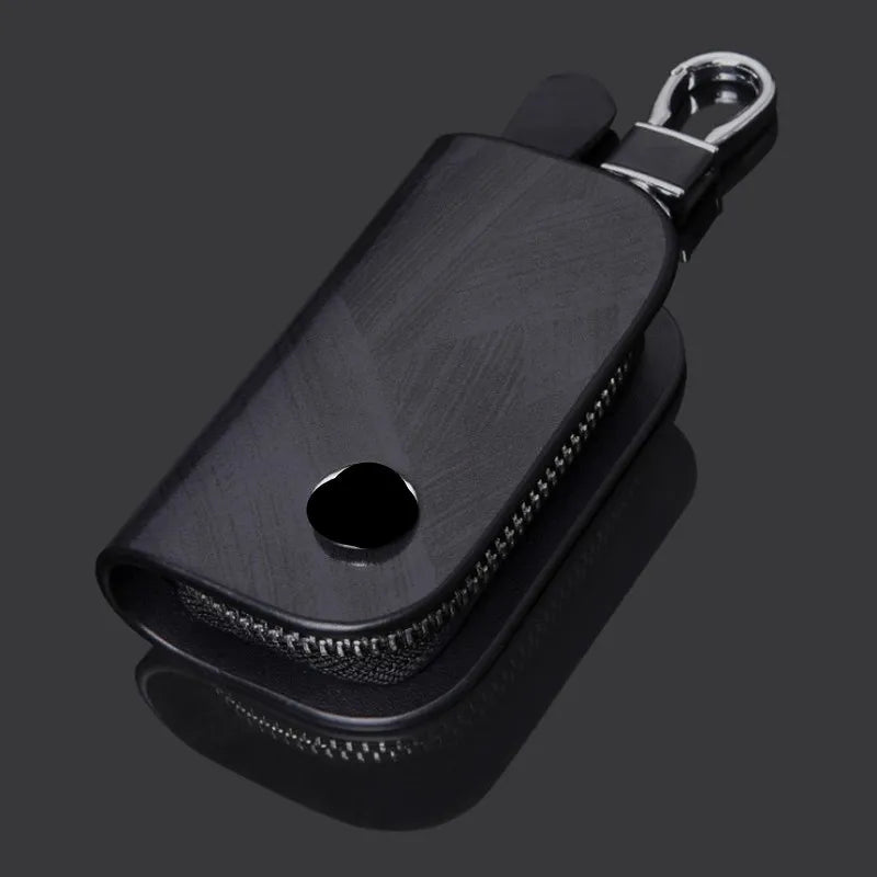 Universal Car Key Bag Cover Case Leather Key Wallet For Opel Chevrolet Jeep Hyundai Ford Mazda Nissan Infiniti Car Accessories