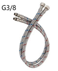 G1/2 G3/8 G9/16 60cm 1 Pair Hot and Cold Water Faucet Inlet Hose Heater Flexible Connecting Pipe Stainless Steel Faucet Pipe