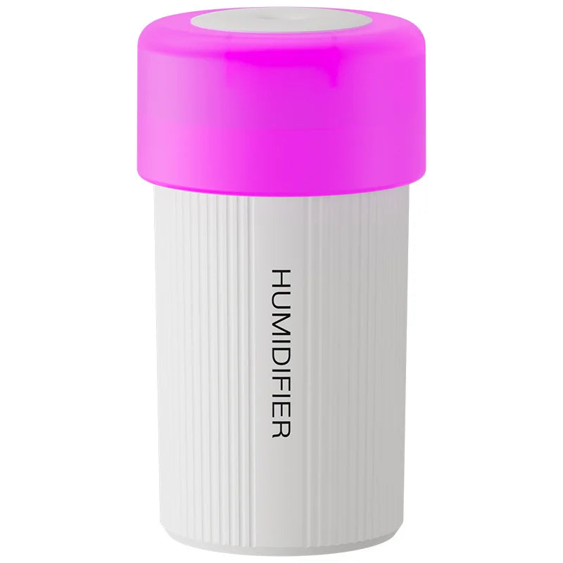 USB Portable Ultrasonic Humidifier, RGB Marquee Ambient Night Light, Silent Fine Mist Humidifier for Home Car Dorm
