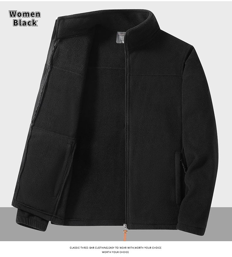 Winter Fleece Jacket Men Warm Full Zipper Jackets Couple Fleece Hiking Coat Outdoor Tactical Windproof Mens Jacket Plus Size 9XL