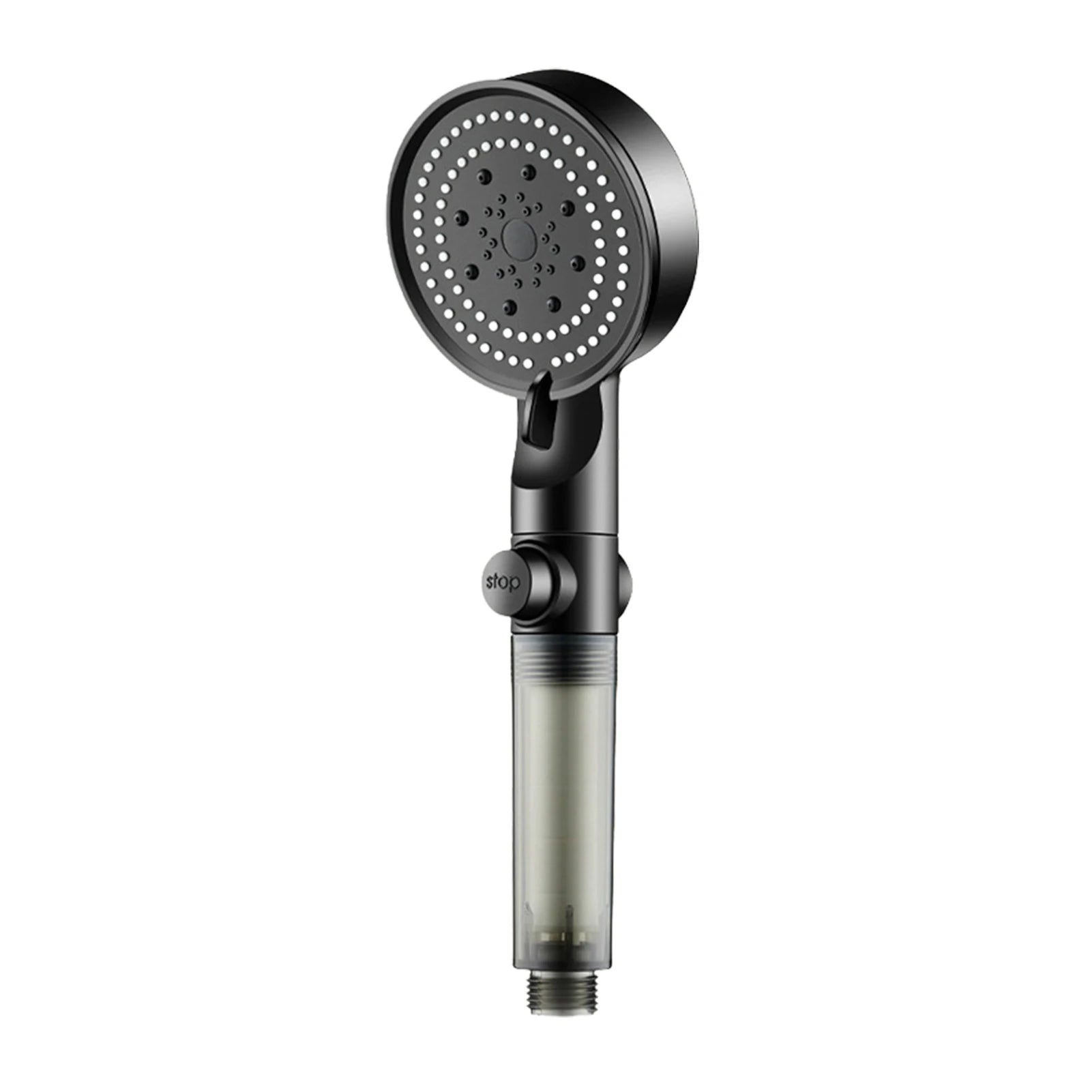 Hydro Boost High Pressure Shower Head 5 Spray Modes Stainless Steel Water Saving Filter Showerhead With Strong Flow For Bathroom