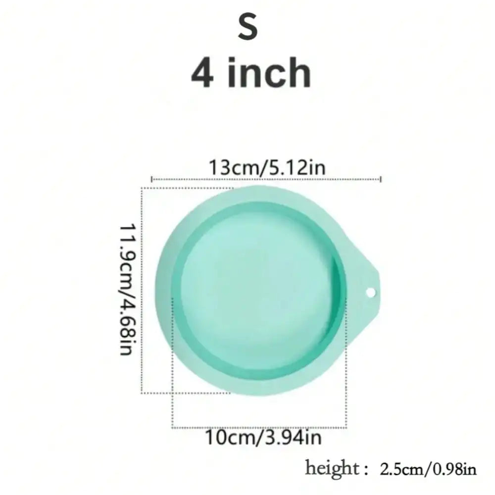 1pc 4/6/8 Inch High Quality Silicone Round Cake Mold Food Grade High Temperature Resistant Oven Baking Sandwich Baking Tools