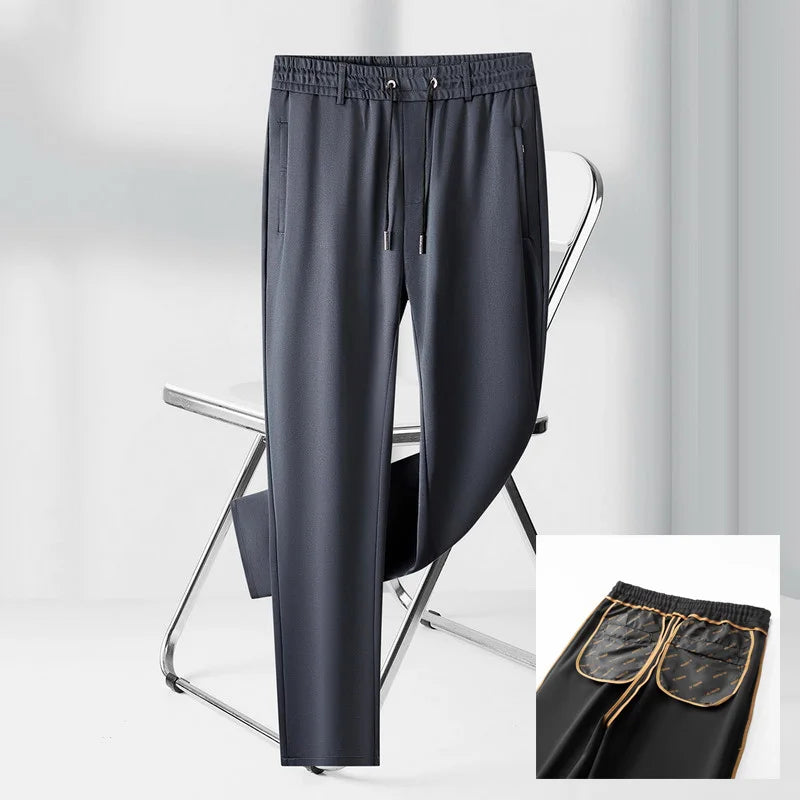 Winter Pants Men Straight Trousers Thicken Warm Oversize 6XL 7XL 8XL 10XL Plus Size Loose Fleece Formal Sweatpants Autumn Plush