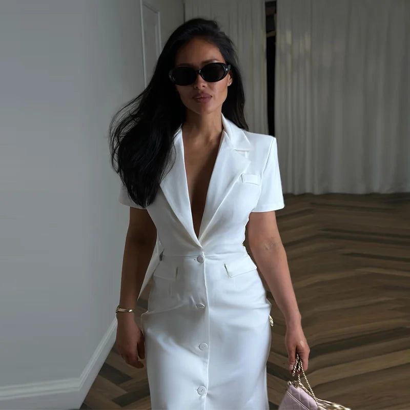 Camisole Women's Dress U Neck Zipper Dress Fitted Waist Split Long Dress Elegant Stylish Wear Date Party Outfit