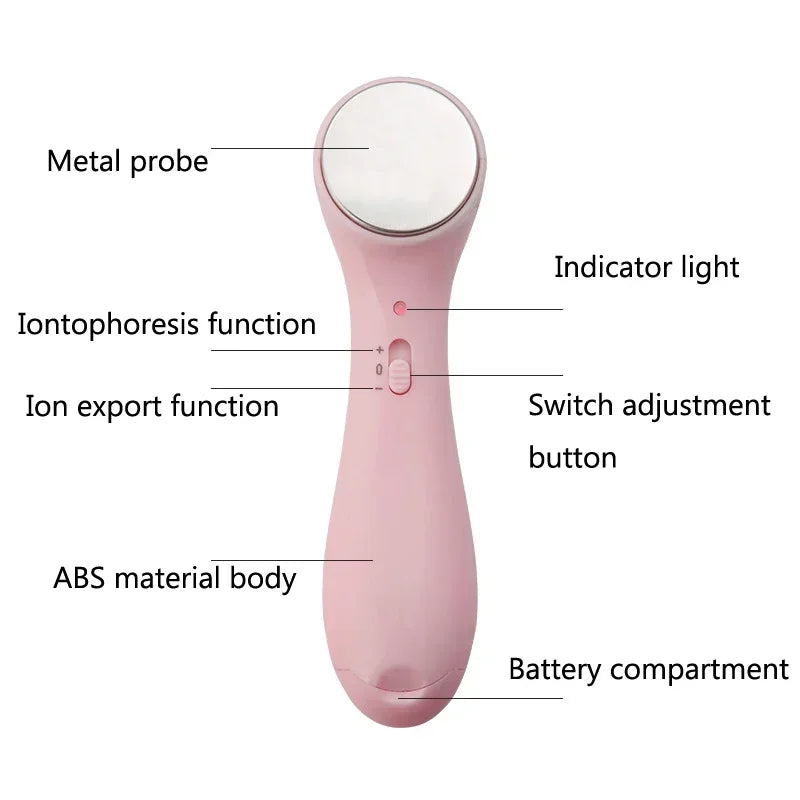 High Frequency Ultrasonic Facial Beauty Device Introducer Anti-aging Machine Cleaner Electric Wrinkle Removal Skin Lift Massager