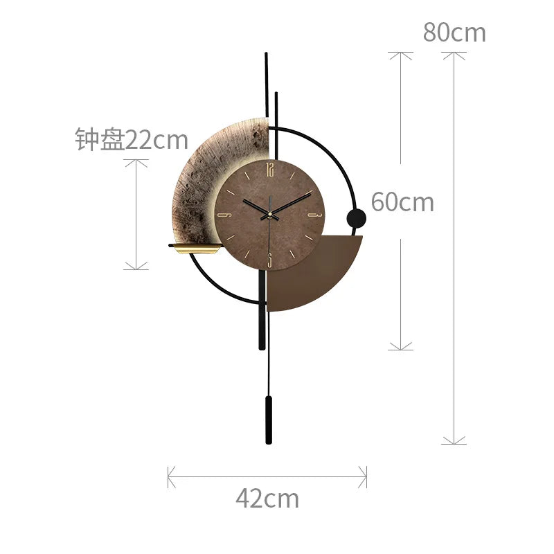 Modern Minimalist Living Room Home Wall Clocks TV Background Decoration Wall Clock Modern Design Home Decor
