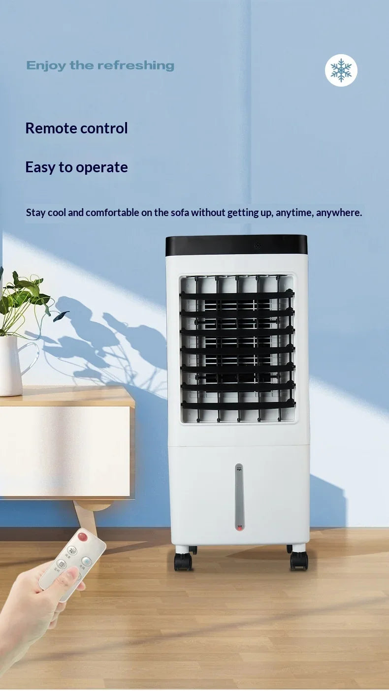 SIHAO Portable Air Conditioner Fan Humidifier Evaporative Cooler with Remote Control 10L Water Tank Strong Wind Silent Cooling