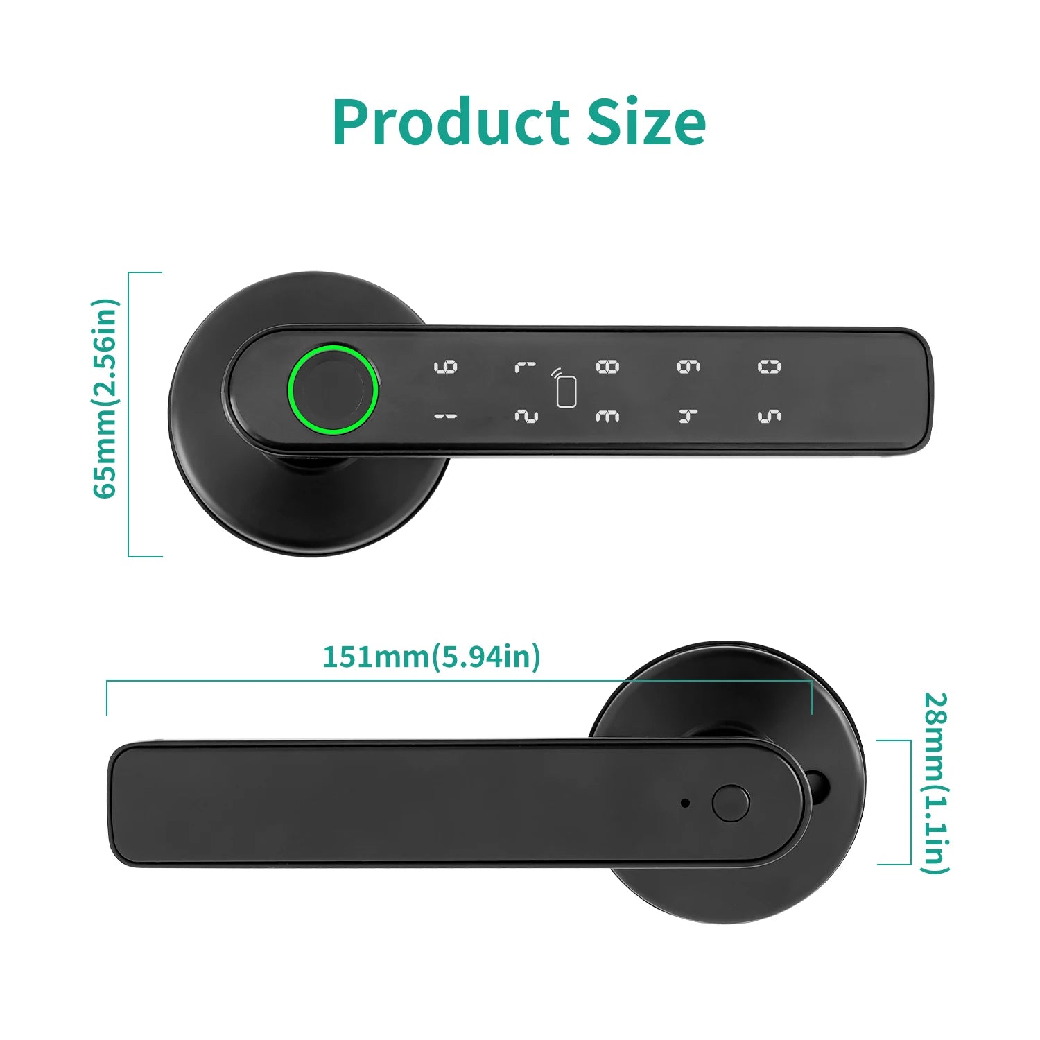 Electronic Lock With Fingerprint Password IC Card Unlock APP Remote Control Smart Door Locks Tuya Smart Home Security