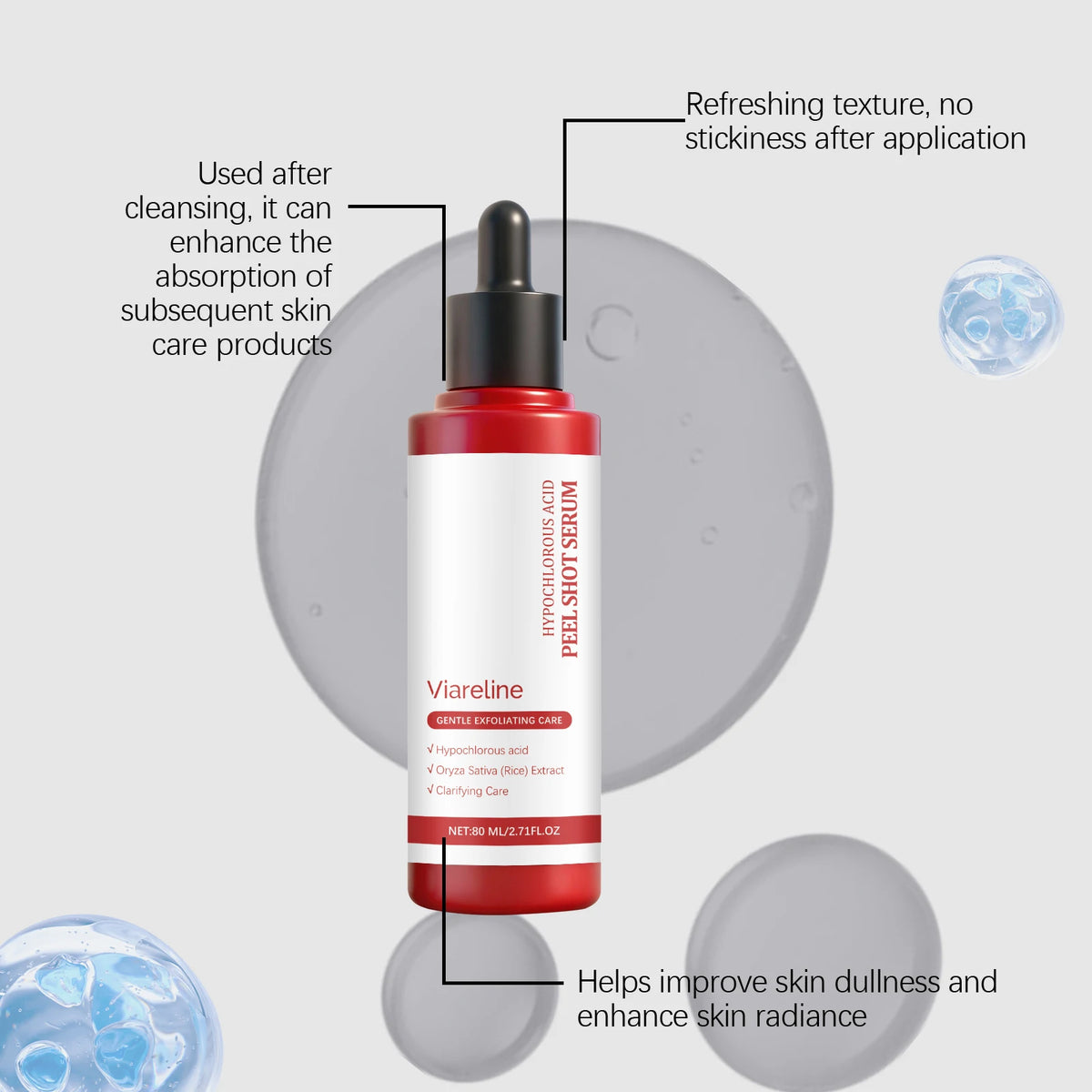 Rice Exfoliating Essence - Moisturizes for Delicate Skin, Gently Hydrates & Cleanses, Ideal for Daily Exfoliation