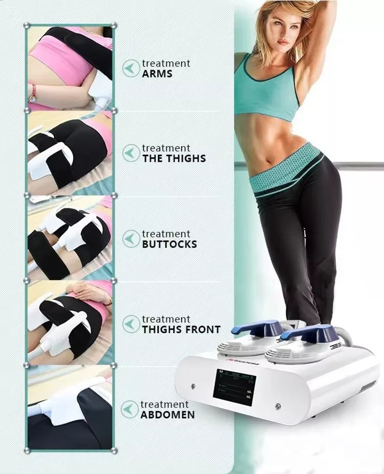 Portable Body Slimming Machine Upgrade 15T Muscle Trainer RF for Home Use 36000 Contractions Session Portable Body Toner for Bel