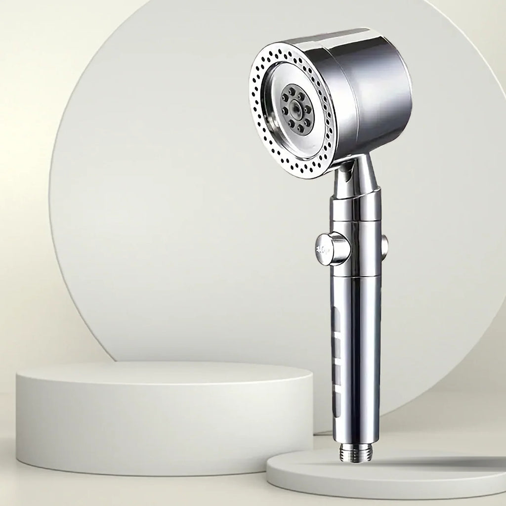 New High Pressure Water Saving Filter Shower Head 5 Modes Handheld Shower Head One Button Stop Bathroom Accessories Set