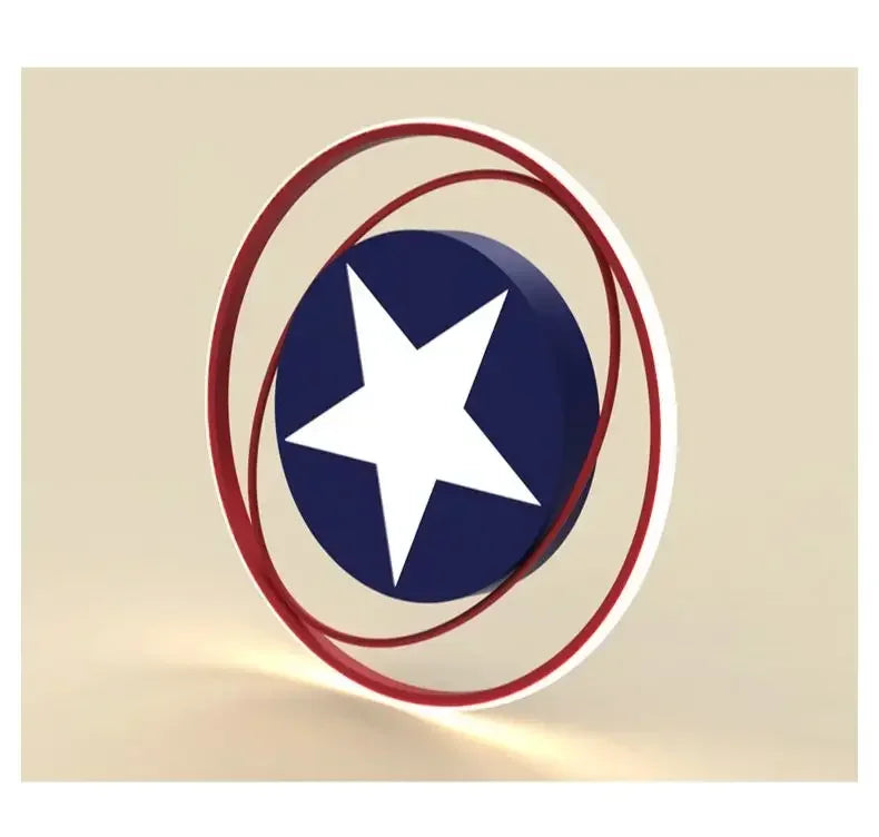 Modern Children's Room Bedroom Ceiling Light Minimalist Modern LED Ceiling Light Creative Cartoon America Captain Lighting Fixtu