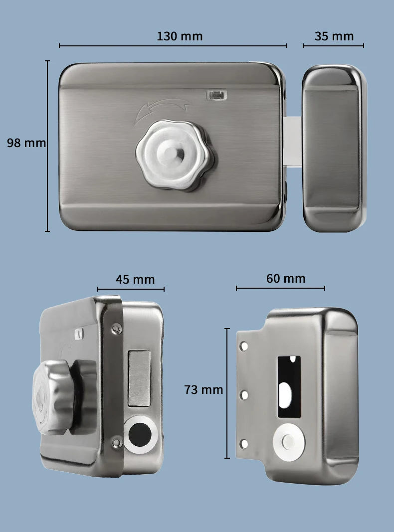 Waterproof Tuya Wifi Smart Lock with 3D Face Recognition Intercom 13 Languages Voice Prompt Display Fingerprint Passcode IC Card