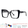 Square Big Frame Acetate Fiber Glasses Optical  Myopia Prescription Glasses Reading Glasses Ladies Customization Photochromic