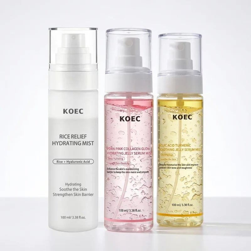 KOEC Centella Soothing Moisturizing Spray 100ml Niacinamide Brighten Jelly Mist Serum Kojic Acid Collagen Nourish Skincare