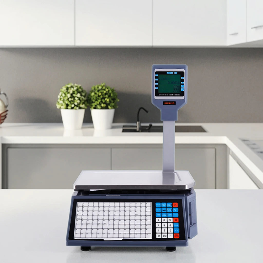 2026 new Rongta RLS1000 15KG label scale LCD label printing weighing scale