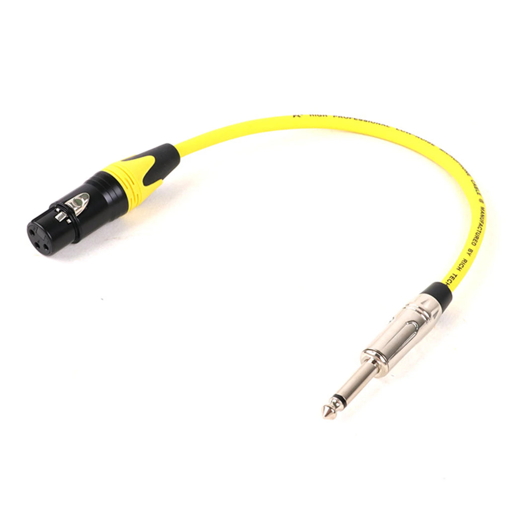 1PC 1/4 Inch (6.35mm) TS Jack to XLR Female/Male Microphone Audio Cable Unbalanced 3Pin XLR to Quarter Inch Mono Plug Mic Cord
