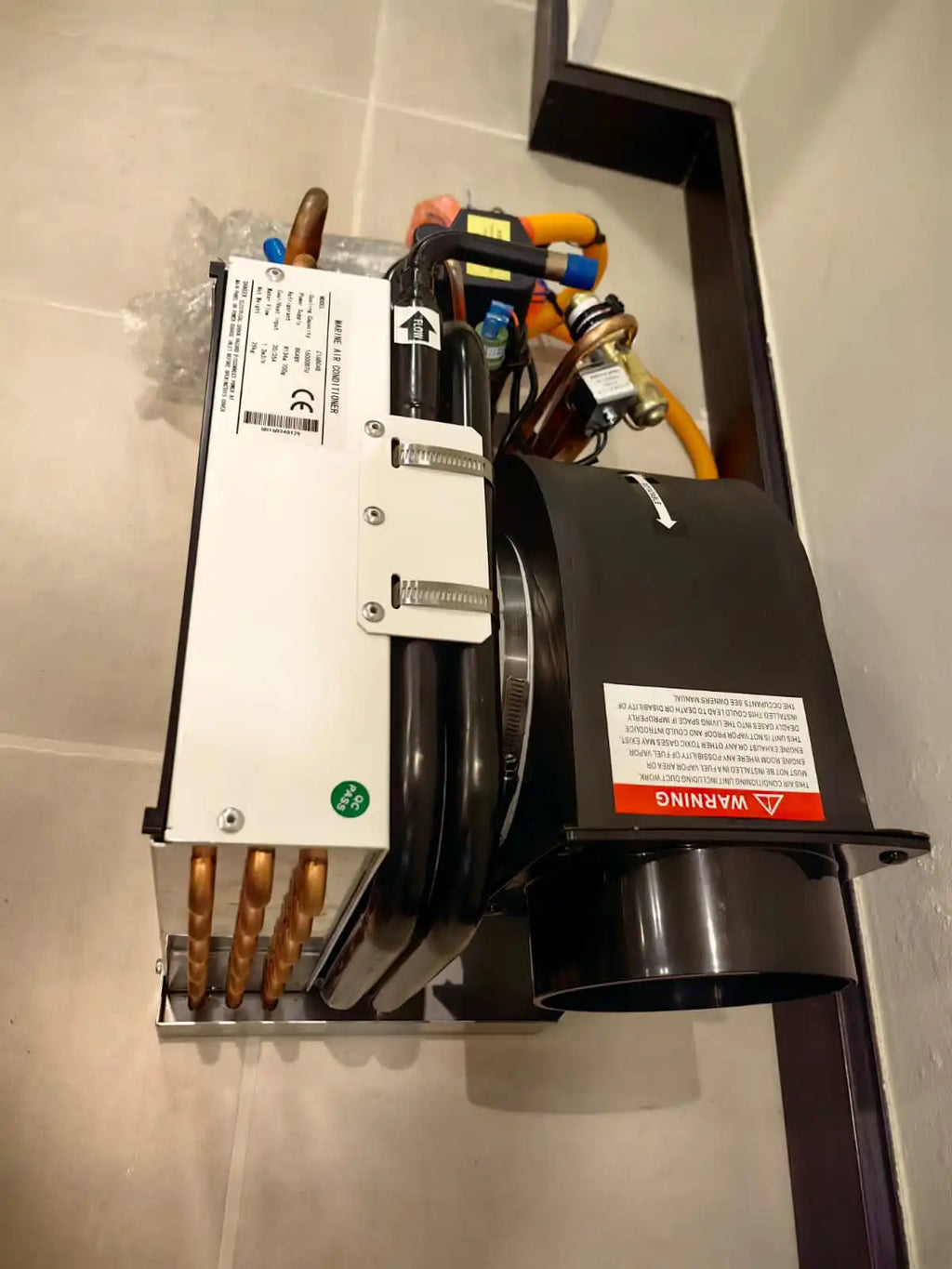 DC 24V 12000BTU Brushless DC Fan Motors Air Cooling Unit Heat Pump System Variable Frequency Compressor Marine Air Conditioner