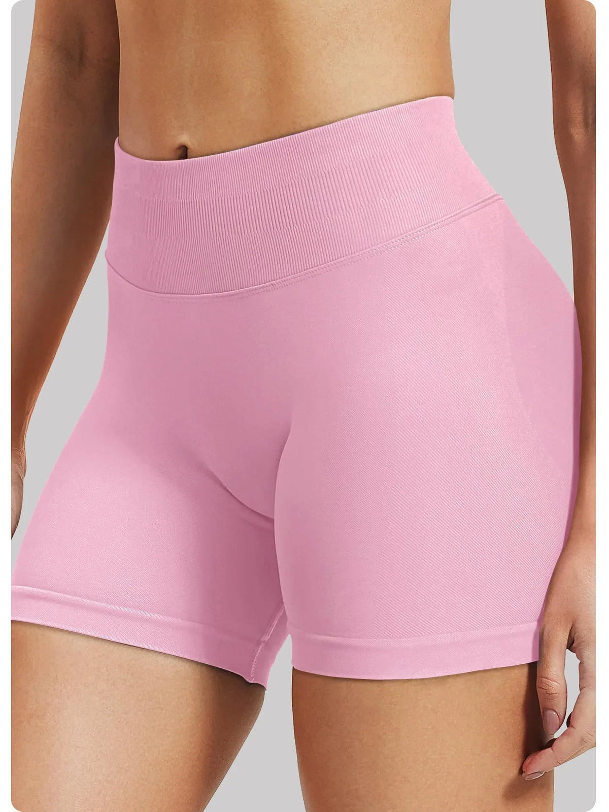 Women Seamless Yoga Leggings Summer Fitness High Waist Gym Shorts Scrunch Shorts Booty High Stretch Running Bike Pants