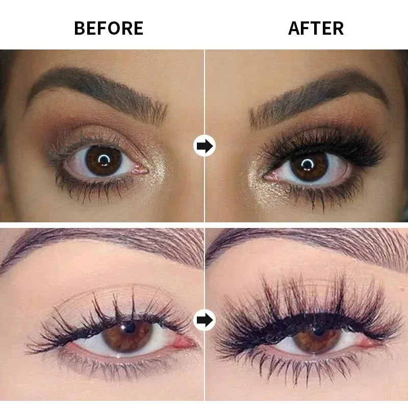 4D Silk Fiber Lash Curling Mascara Waterproof Mascara for Eyelash Extension Black Thick Eye Lashes Makeup Cosmetic