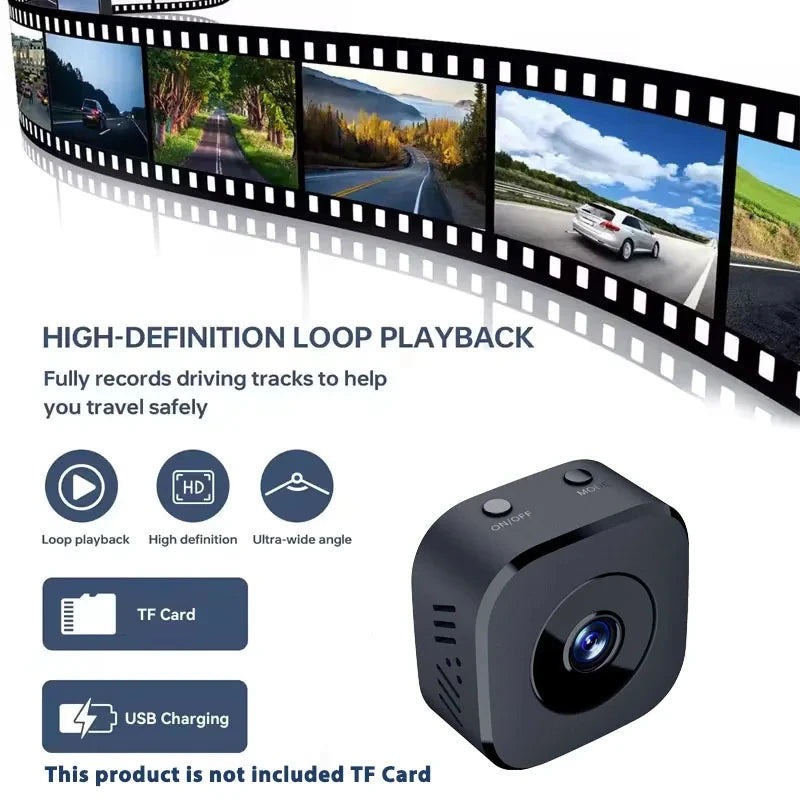 Mini Security Camera WiFi Surveillance 4K FullHD With 2 Way Audio Motion Detection Infrared Night Vision Security Cam