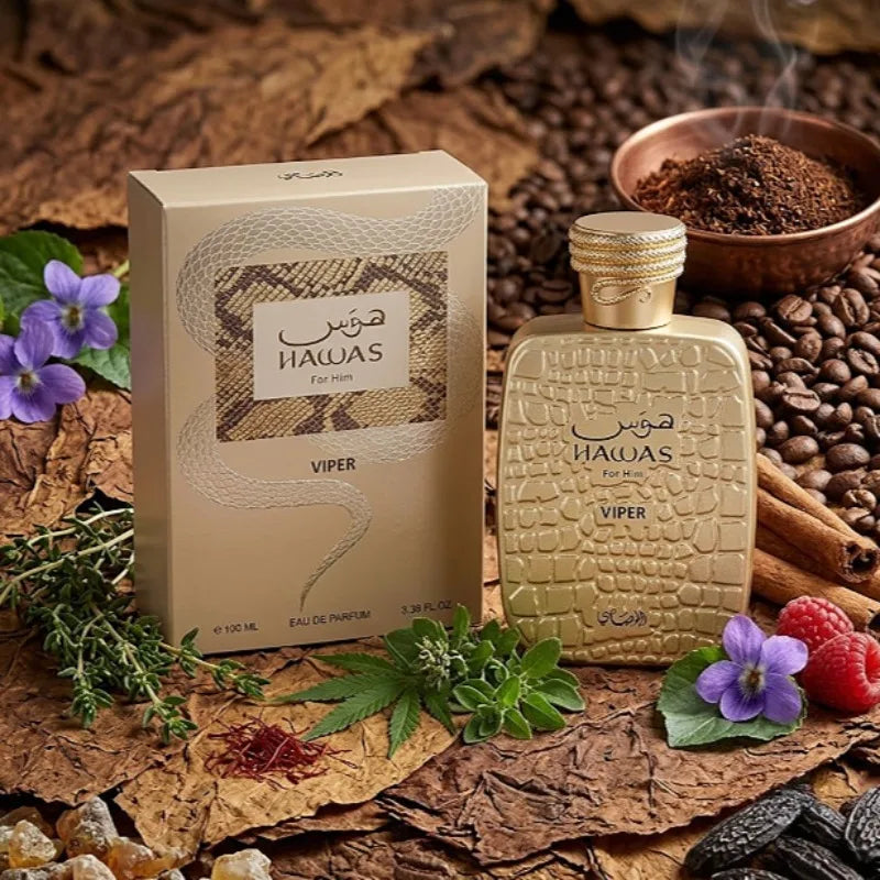 HAWAS 100ML Unisex Eau De Parfum Long Lasting Arabic Perfume Fruity Floral Woody Fresh Sweet Luxury Fragrance Collection