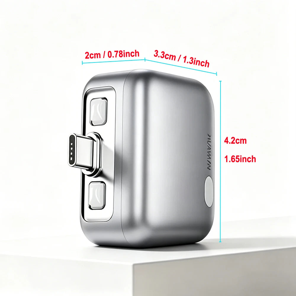 1pcs  Charger with Detachable Plug & Built-in Cable,Fast Charging Power Bank with Intelligent Battery Detection,Auto Disconnect