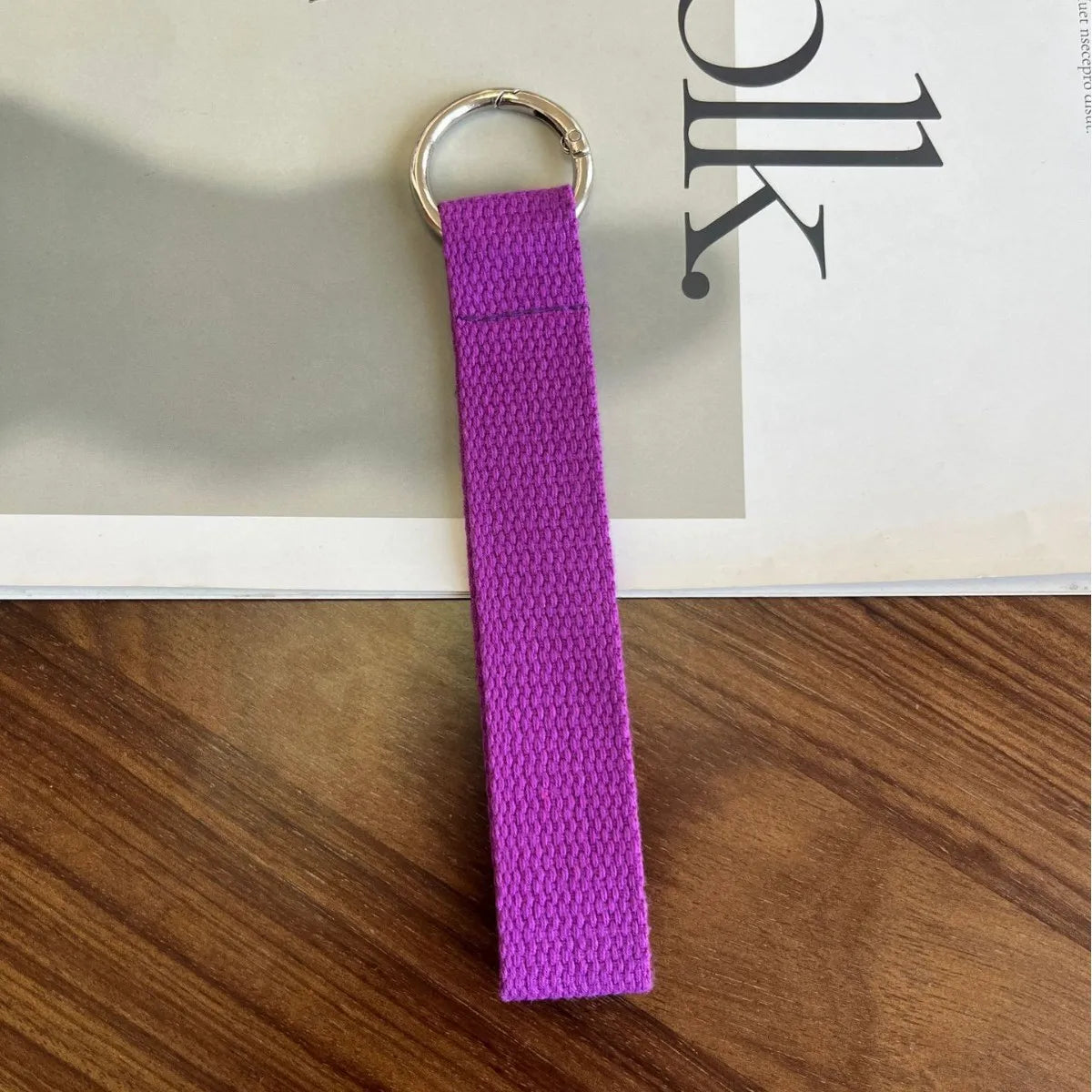 Thick Key Lanyard 2.5cm Wide Webbing Cloth Key Rope Black Pink Man Woman Anti-lost Key Chain for Car Key Can do DIY embroidery