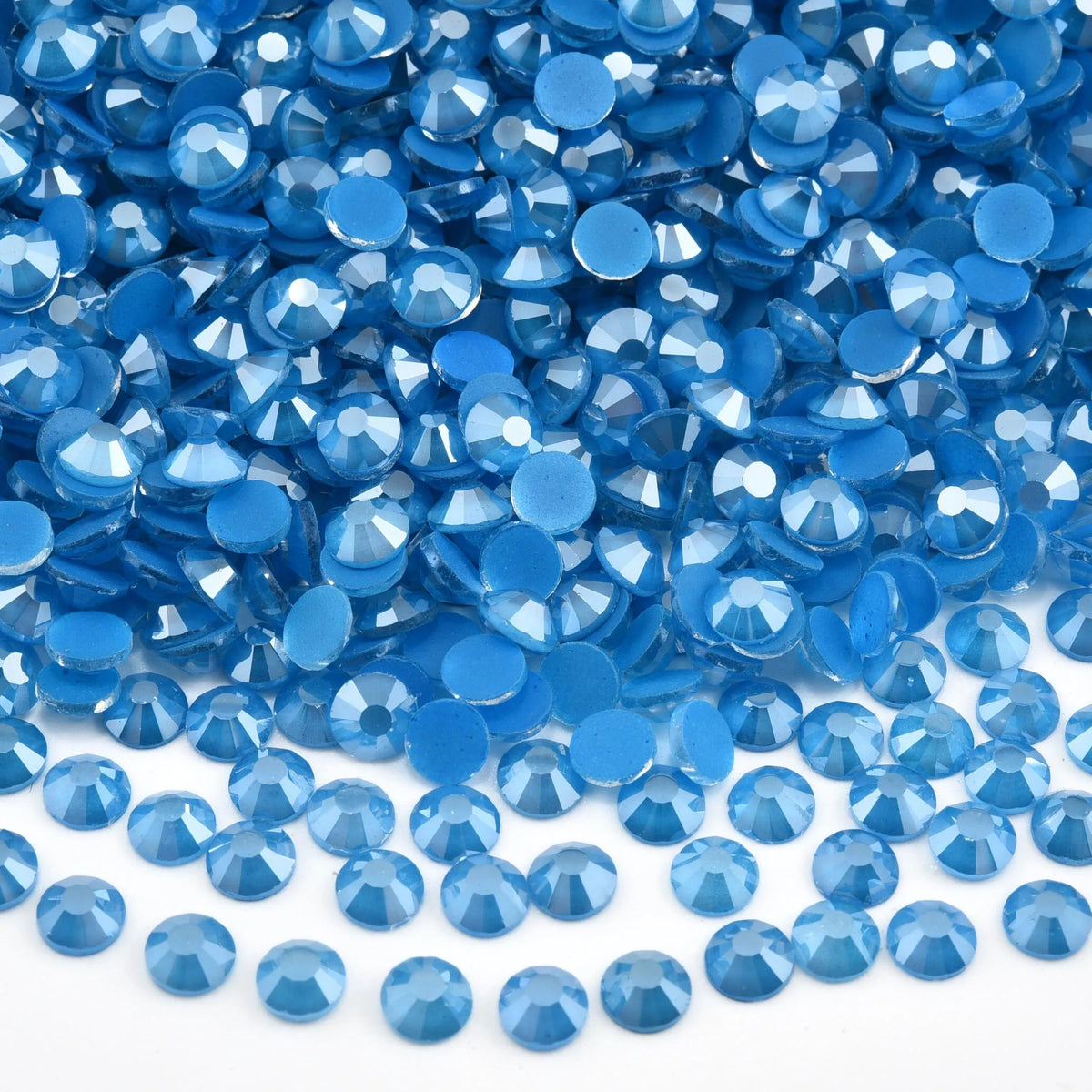 OLeeya SS6-SS30 Texture Blue Series Glitter Crystal Non Hotfix Rhinestones DIY Nails Strass Diamond For Dress Vestidos