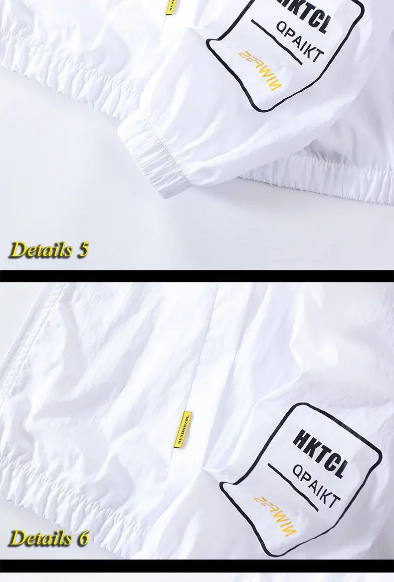 Men's Sunscreen Jacket Summer High Quality Casual Windbreaker Jacket Breathable Waterproof Outdoor Jacket Sunshine Proction