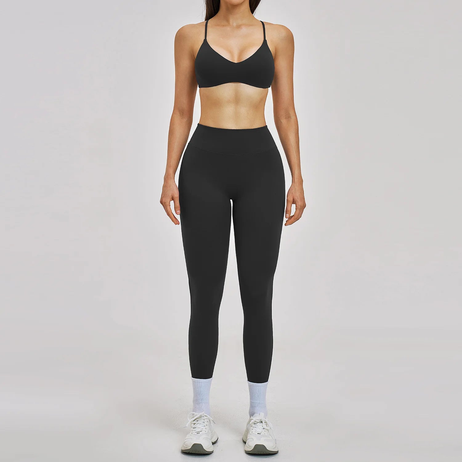 Yoga Set 2PCS Women's Clothes Sports Outfits Fitness Tracksuit Gym Shockproof Workout Clothing Female Fitness Suit Athletic Wear