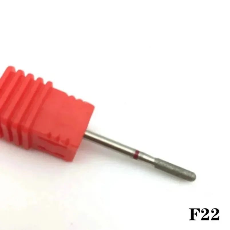 Flame Cone Cuticle Clean Nail Drill Bit 3/32'', Professional Safety Carbide Diamond Nail Bit Nail Cleaner for Cuticle Dead Skin