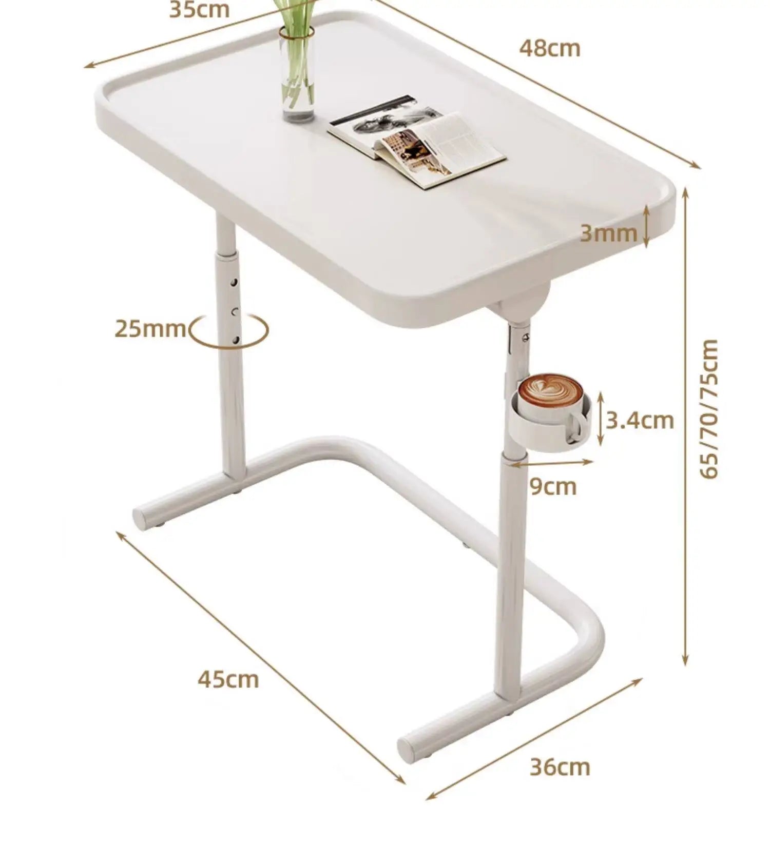 Mobile Modern Table Adjustable Workstations Side Small Coffee Table Apartment Occasional Mesa Centro Elevable Home Furniture