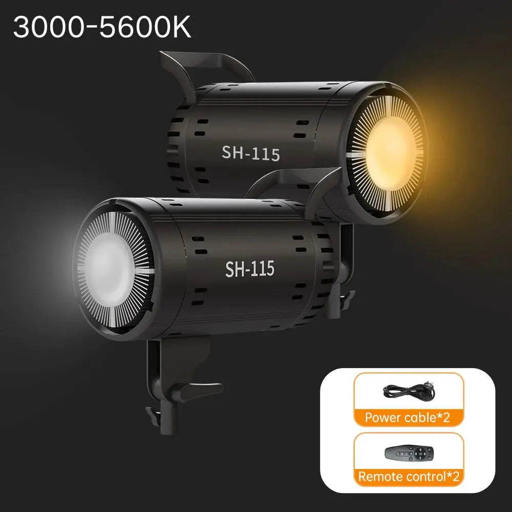 115/135W Photography Bowens Lighting LED 220V Video Studio Daylight-Balanced Lamp Portrait Flash Studio 3000-6000K 3 Colors