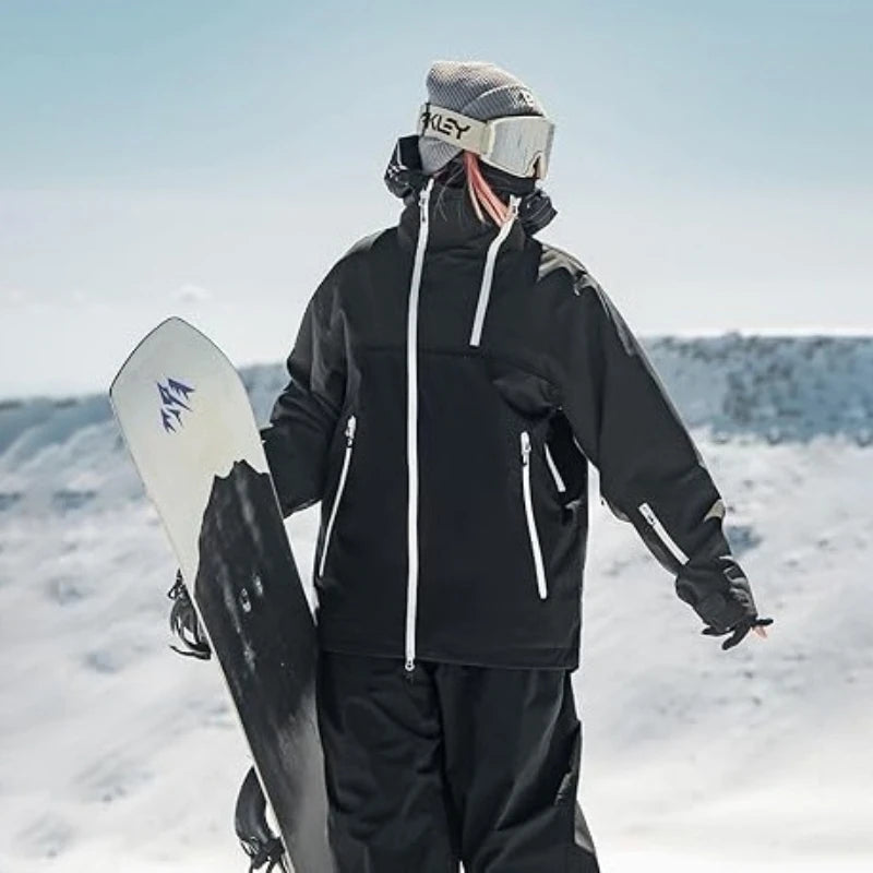 2026 Mens Snowboard Jacket Ski Coat Women Waterproof Insulated Baggy Snowboard Coats Winter Hooded Mountain Hiking Warm Outdoor