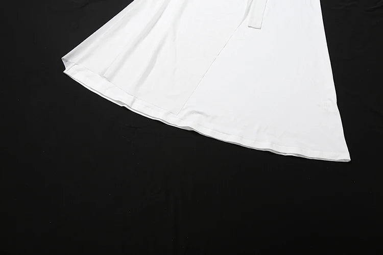 Sisterlinda Shawl Patchwork Dress Women Swing Bandage Ruched New Style Sexy Evening Prom Party Stretch Slim Elegant Maxi Bodycon