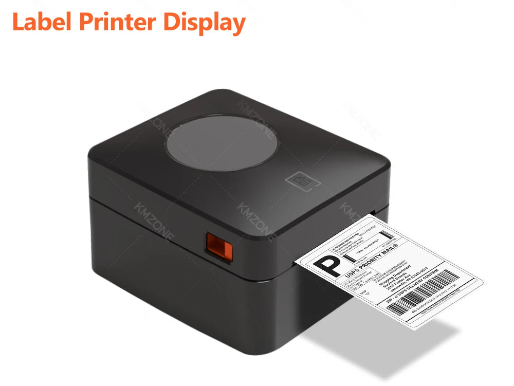  4X6 inch Thermal Label Maker Desktop Shipping Label Printer USB/Bluetooth Compatible with iPhone Android Windows