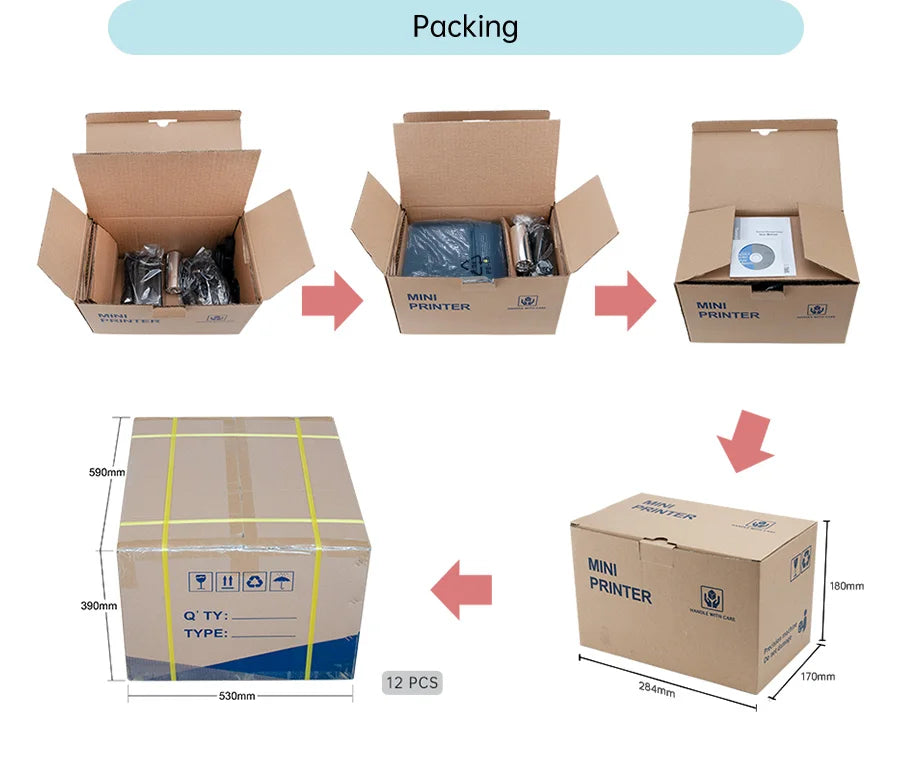 XP-TT426B High-Definition 4inch Thermal Barcode Label Printer 110mm USB Interface Label Printer