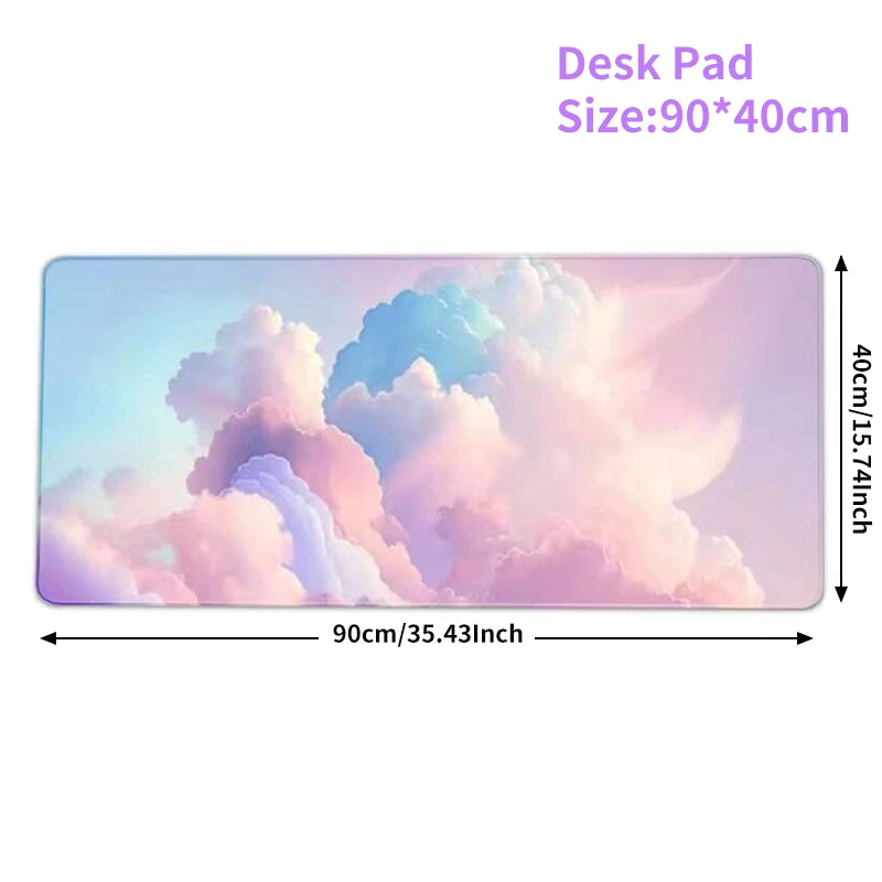 Cloud Gradient Gaming Keyboard Pad Wrist Pad Cloud Wrist Pad Mouse Pad Ergonomic Laika Foam Memory Non-Slip Support Office